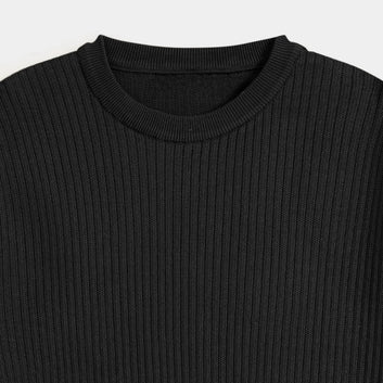Knitted Textured T-Shirt - DIGITEL CROX