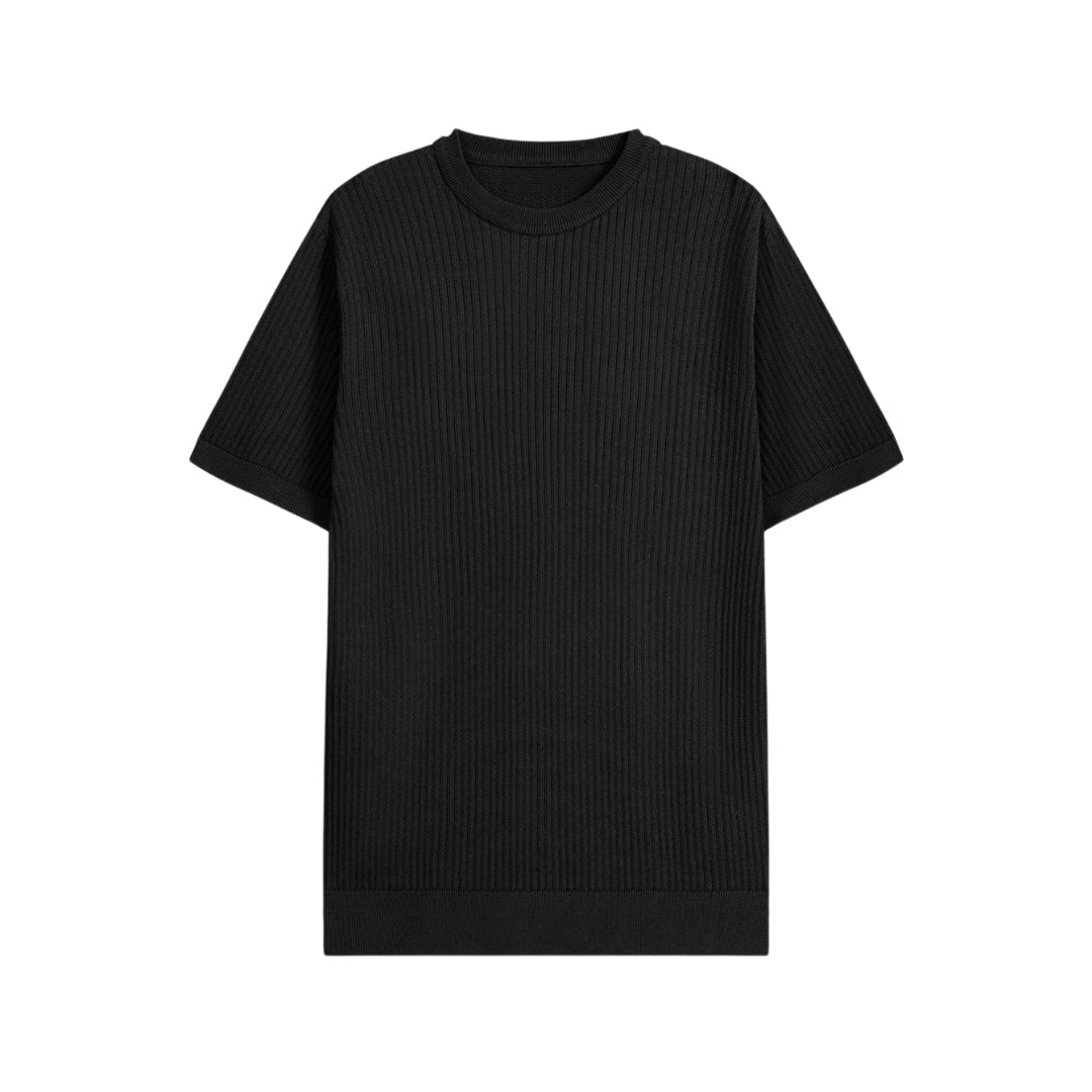 Knitted Textured T-Shirt - DIGITEL CROX