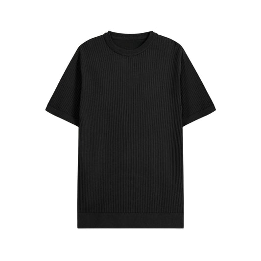 Knitted Textured T-Shirt - DIGITEL CROX